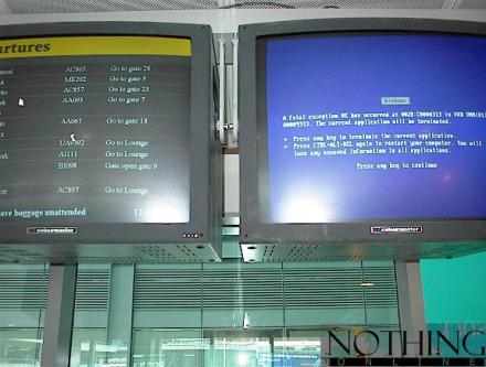 blue screen